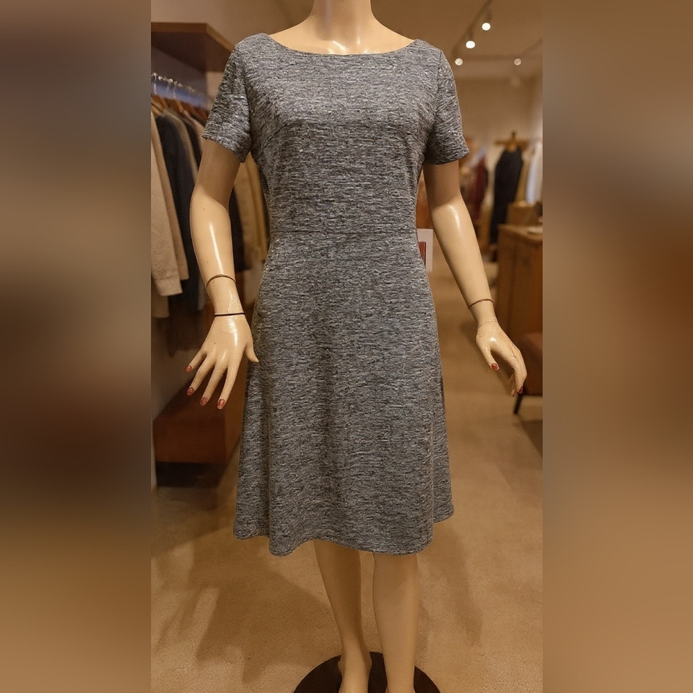New Ivanka Trump Heathered Grey Sheath Dress Women's Size 14